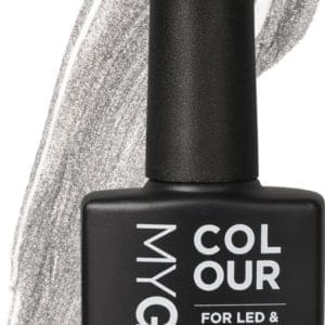 Mylee Gel Nagellak 10ml [Silver screen] UV/LED Gellak Nail Art Manicure Pedicure, Professioneel & Thuisgebruik [Shimmer Range] - Langdurig en gemakkelijk aan te brengen