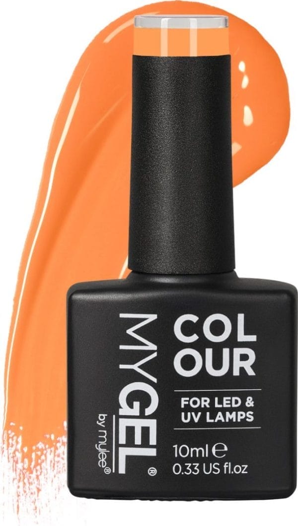 Mylee gel nagellak 10ml [tangerine sorbet] uv/led gellak nail art manicure pedicure, professioneel & thuisgebruik [yellow/orange range] - langdurig en gemakkelijk aan te brengen