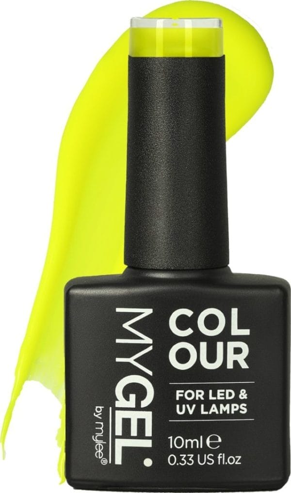 Mylee gel nagellak 10ml [you had me at yellow] uv/led gellak nail art manicure pedicure, professioneel & thuisgebruik [neon range] - langdurig en gemakkelijk aan te brengen