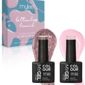 Mylee Gel Nagellak Set 2x10ml [Bottomless Brunch ] UV/LED Gellak Nail Art Manicure Pedicure, Professioneel & Thuisgebruik - Langdurig en gemakkelijk aan te brengen