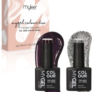 Mylee Gel Nagellak Set 2x10ml [Christmas Glitter] UV/LED Gellak Nail Art Manicure Pedicure, Professioneel & Thuisgebruik - Langdurig en gemakkelijk aan te brengen