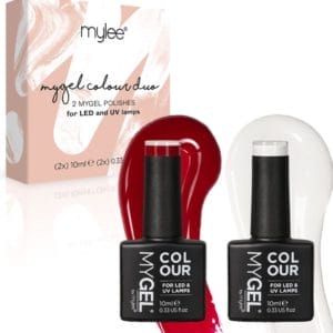 Mylee Gel Nagellak Set 2x10ml [Sweetheart] UV/LED Gellak Nail Art Manicure Pedicure, Professioneel & Thuisgebruik - Langdurig en gemakkelijk aan te brengen