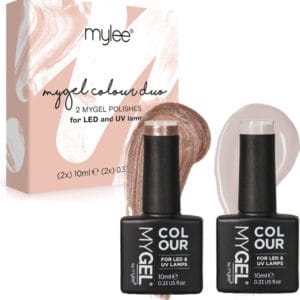 Mylee Gel Nagellak Set 2x10ml [Work of Art] UV/LED Gellak Nail Art Manicure Pedicure, Professioneel & Thuisgebruik - Langdurig en gemakkelijk aan te brengen