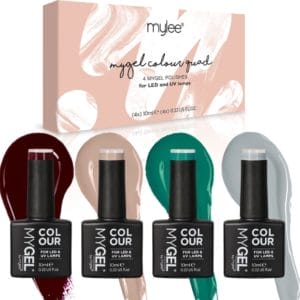 Mylee Gel Nagellak Set 4x10ml [Autumn Walks] UV/LED Gellak Nail Art Manicure Pedicure, Professioneel & Thuisgebruik - Langdurig en gemakkelijk aan te brengen