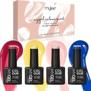 Mylee Gel Nagellak Set 4x10ml [Brights] UV/LED Gellak Nail Art Manicure Pedicure, Professioneel & Thuisgebruik - Langdurig en gemakkelijk aan te brengen