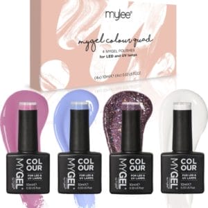 Mylee Gel Nagellak Set 4x10ml [Oh My Quad] UV/LED Gellak Nail Art Manicure Pedicure, Professioneel & Thuisgebruik - Langdurig en gemakkelijk aan te brengen