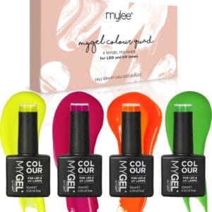 Mylee Gel Nagellak Set 4x10ml [One in a Melon] UV/LED Gellak Nail Art Manicure Pedicure, Professioneel & Thuisgebruik - Langdurig en gemakkelijk aan te brengen