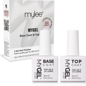 Mylee Gel-Nagellak Top & Base Coat 15ml UV/LED Nail Art Manicure Pedicure voor professioneel & thuisgebruik - Langdurig en gemakkelijk aan te brengen