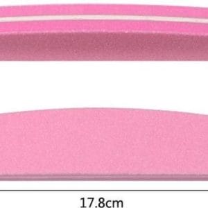 NAIL BUFFER TRAPEZE (10STUK) PINK - NAILBUFFER - NAGEL - ROZE - 10STUKS - TRAPEZE