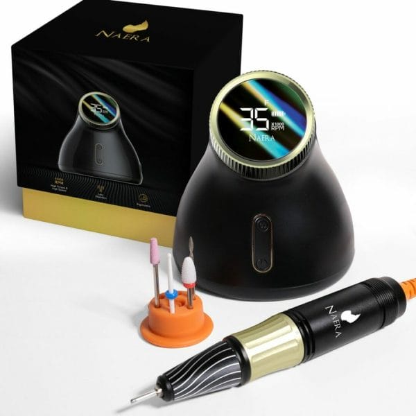 Naera E105 Nagelfrees 35000 RPM - Elektrische Nagelvijl - Manicure en Pedicure - Zwart