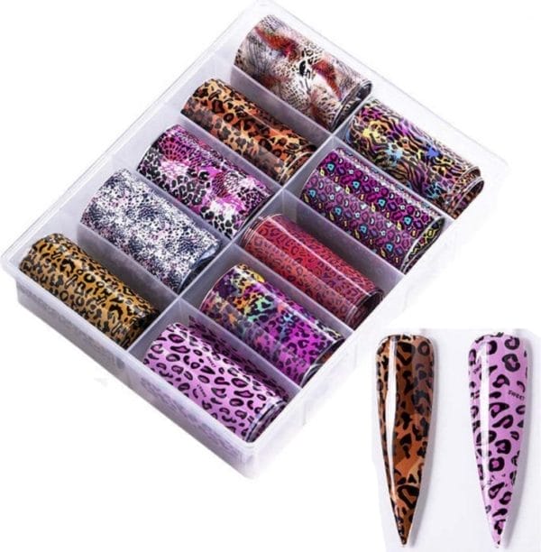 Nagel decoratie - nagel transfer folie - nail art set - versiering folie - louzir