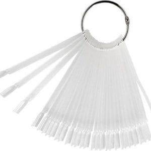 Nagel Display Transparant - High Quality Color Ring | Nagel display voor gellak en nagellak - 50 st.