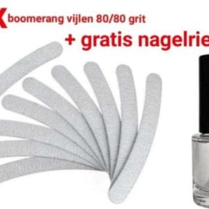 Nagel Vijlen - 100 / 180 GRIT - Kunstnagels - zebra - boomerang - Vijl - banaan - High Quality - Professionele markt - gellak - moon - moonvijl - shellac - nagels - zebra- nagelvijl