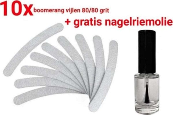 Nagel Vijlen - 100 / 180 GRIT - Kunstnagels - zebra - boomerang - Vijl - banaan - High Quality - Professionele markt - gellak - moon - moonvijl - shellac - nagels - zebra- nagelvijl