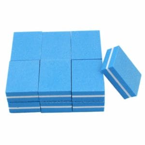 Nagel buffer mini - 10 stuks - 100/180 grit - Nagelbuffer - Polijstblok - Bufferblok - Buffervijl - Buffing block - Nail Buffer - BLAUW