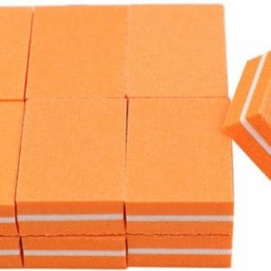 Nagel buffer mini - 10 stuks - 100/180 grit - Nagelbuffer - Polijstblok - Bufferblok - Buffervijl - Buffing block - Nail Buffer - Oranje