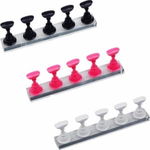 Nagel houder - Kunstnagel houder - Tip houder - Oefen display - Nagel tips - Nail art oefenen - Magnetisch - Professioneel - ZWART