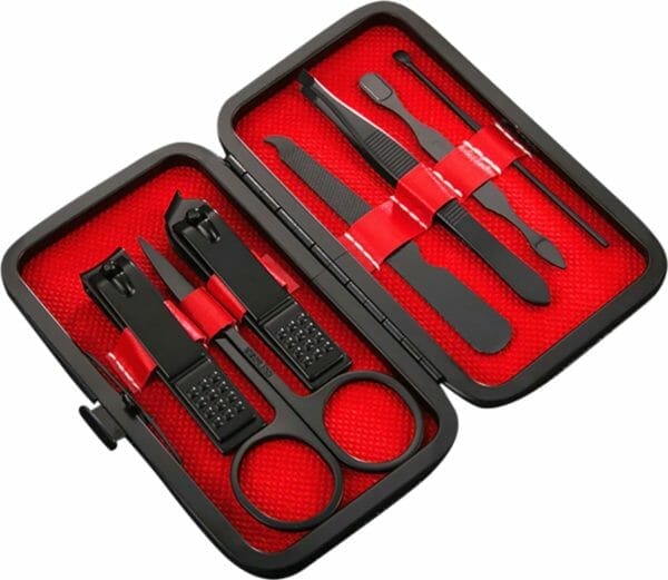 Nagel verzorging set nagelschaartje pedicure 7x manicure pincet nagelschaartjes / haverco