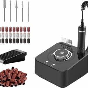 Nagelfrees - Elektrische nagelvijl - 40.000 RPM - Grijs - Schuurrolletjes en Nagelvijl Bitjes - Manicure set
