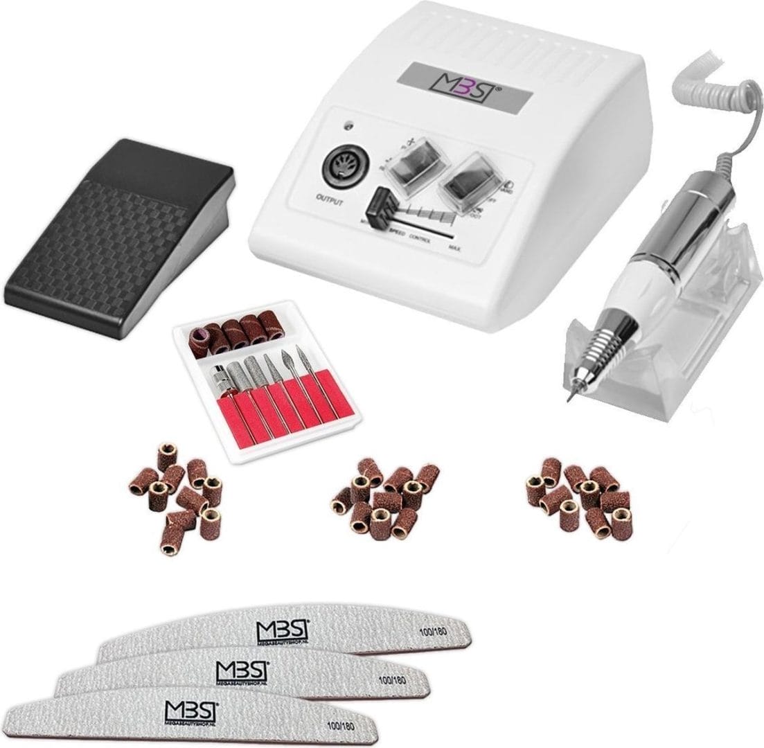 Nagelfrees jd500 - 35w - 30. 000 rpm - elektrische frees - wit - nagelvijl Nagelfrees jd500 - 35w - 30. 000 rpm - elektrische frees - wit - nagelvijl