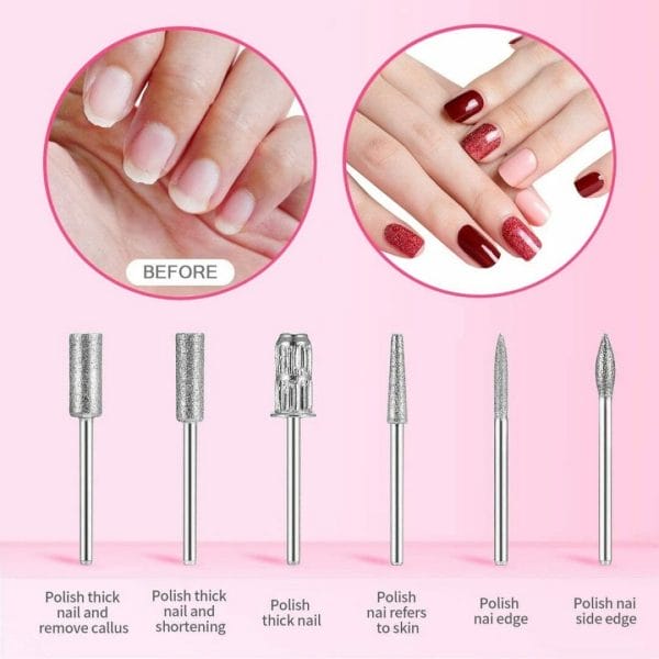 Nagelfrees - Nagelvijl - Elektrische Nagelvijl - Automatische Nagelvijl - Manicure en Pedicure - Nagelsalon - Electric nail file