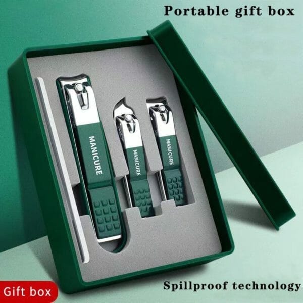 Nagelknipper - set - manicure - pedicure - hoogwaardige huishoudelijke nagelknipper - voor mannen en vrouwen - universele pedicure tools - eenvoudig draagbaar - nagelgereedschap - geschenkdoos - cadeau - 4 delig - inclusief nagelvijl