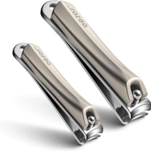 Nagelknipper Set - Roestvrij staal Ultrascherpe stevige vingernagel en teennagelknipper & comfortabele ergonomische nagelvijl - Scherpe nagelknipper Nagelknipper Geschikt voor senioren, volwassenen en kinderen