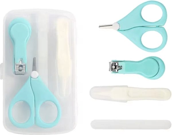 Nagelknipper set 4-delig | groen | nagelsetje | baby | peuter | kind | manicure set | nagel | kraamcadeau |