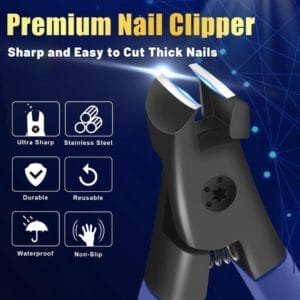 Nagelknipper voor Dikke Nagels, Professionele Nagelknipper, Senior Nagelknipper voor Mannen, Vrouwen, Teen Nagelknipper Volwassen Dikke Nagels, Nagelknipper voor Vingernagels en Teennagels
