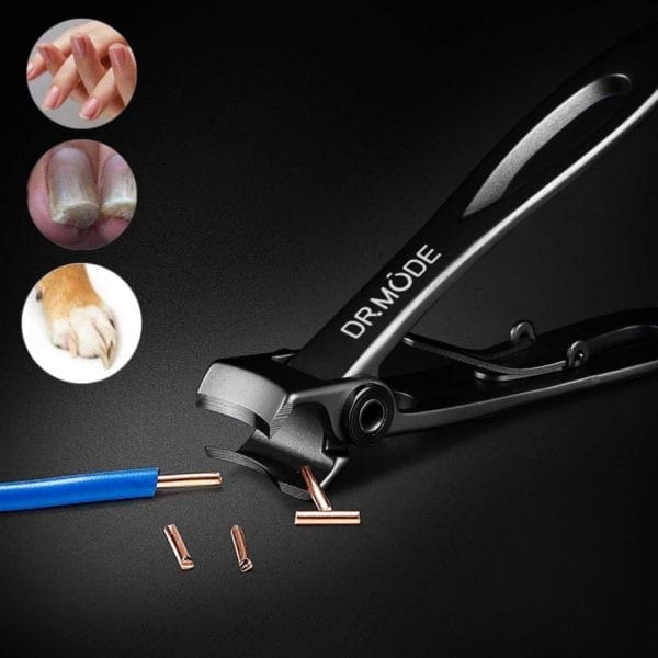 Nagelknipper voor dikke nagels, brede kaakopening, nagelschaar, roestvrij staal, vingernagel en professionele teennagelknipper met vingernagelvijl, voor dames en heren, grote set