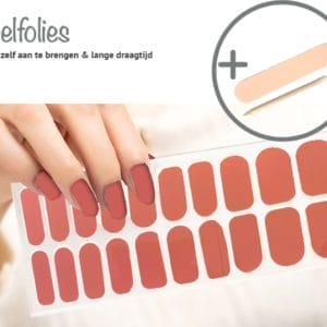 Nagellak - Nagels - Nagelvijl - Nagelstickers - 20 Nagel folies - Nagel folie - Nagellak set - Nagelfolie - Nailwraps - Licht Roze - Roze nagellak