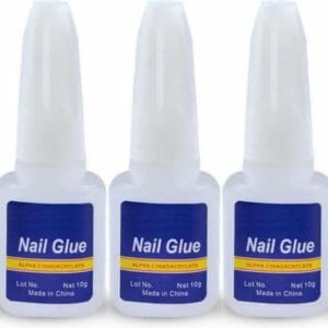 Nagellijm met kwastje - 3 stuks - Lijm nagels - Lijm kunstnagels - Lijm tips - Nagellijm voor nepnagels - Nagellijm voor tips - Nagellijm voor kunstnagel - Nagellijm steentjes - Tiplijm - Nail glue - Glue tips - Nageltips - Tip lijm kunstnagels