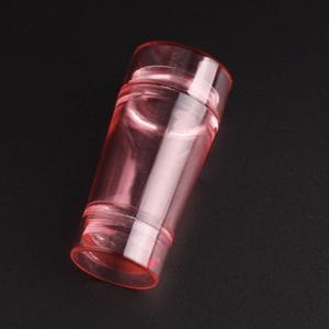 Nagelstempel roze doorzichtig - Dubbele siliconen gel stamper pink - French manicure tip stempel - Nail art jelly stamp - Nagel stempel kussen - Sjablonen stempelen op nagels