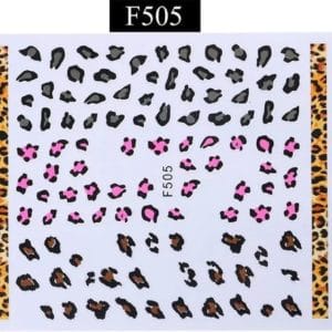 Nagelstickers Nail Art 3D Diverse Panter Print