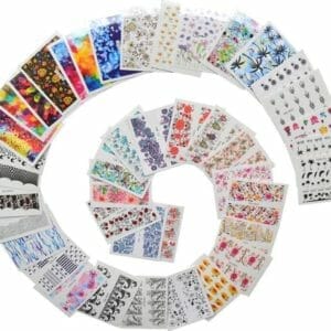 Nagelstickers - Nail Art - Gemengde Ontwerpen - 42 Stuks