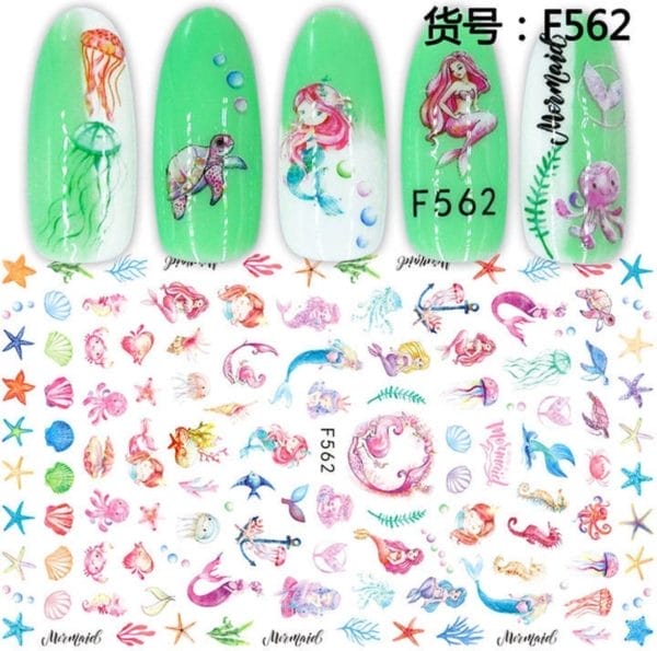 Nagelstickers prinsesje ,manicure,nagellak,plaknagels / nageltips
