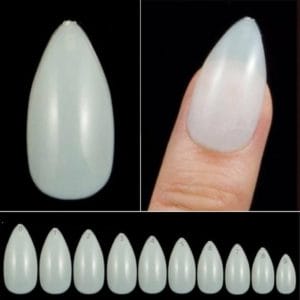 Nageltips - 500 stuks - Almond kort - Nailtips - Nepnagels - Kunstnagels - Plaknagels - Full cover Nailtips - Full cover nageltips - NATUREL