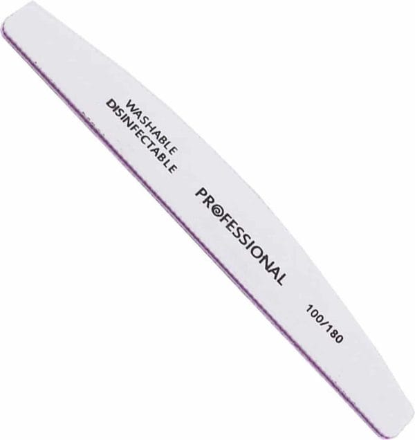 Nagelvijl - 100/180 grit - #MCNV01 - lengte: 18 cm - wit