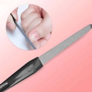 Nagelvijl 15 cm - Simpele Vijl voor nagels - Spitse Punt - Dubbelzijdig - Zwart - Manicure Accessoire - Pedicure Accessoire - Nagel Verzorging