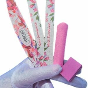 Nagelvijl - 5 stuks - Set vijl nagel 100/180 - Roze - verzorging vijlen nagels vijlenset