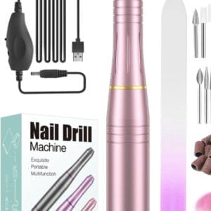 Nagelvijl - Elektrische Nagelvijl - Voor Acryl- En Gel - 20.000 RPM - Instelbare Snelheid Nagelvijl - Roze