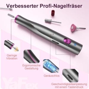 Nagelvijl voor Acryl-, Gel- en Natuurlijke Nagels 25000 rpm