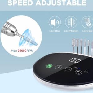 Nagelvijl voor Acryl-, Gel- en Natuurlijke Nagels 35,000 rpm