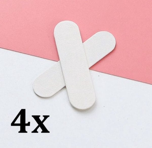 Nagelvijlen baby i nagelvijltje voor baby i zachte nagelvijl i babyvijl i 5 x 1. 3 cm i 4 stuks i wit