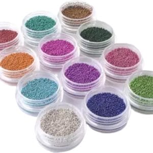 Nail Art Caviar set/12 kleuren