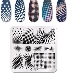 Nail Art Stempel plaat - French manicure - nagellak acryl - Stippen Sjabloon