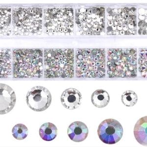 *** Nail Strass-Steentjes voor Bruids- & 3D Nail Art - Decoratie Diverse Kleuren - van Heble® ***