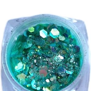 Nail art glitter - Licht turquoise - Holografisch glitter - 5 gr - Acryl nagels - Kunst nagels - Gel nagels - Nail art - Make up - Hobby