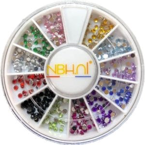 Nail art tools Steentjes Set - 12 verschillende kleuren