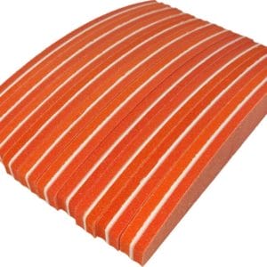 Nail buffer trapeze (10 stuk) 100/180 Oranje Polijstblok- Bufferblok - Buffervijl- Buffing Block- Polijstblok